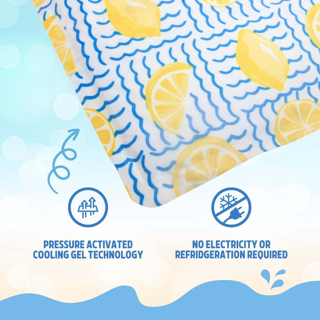 Rosewood Lemon Cool Mat 65cm X 50cm
