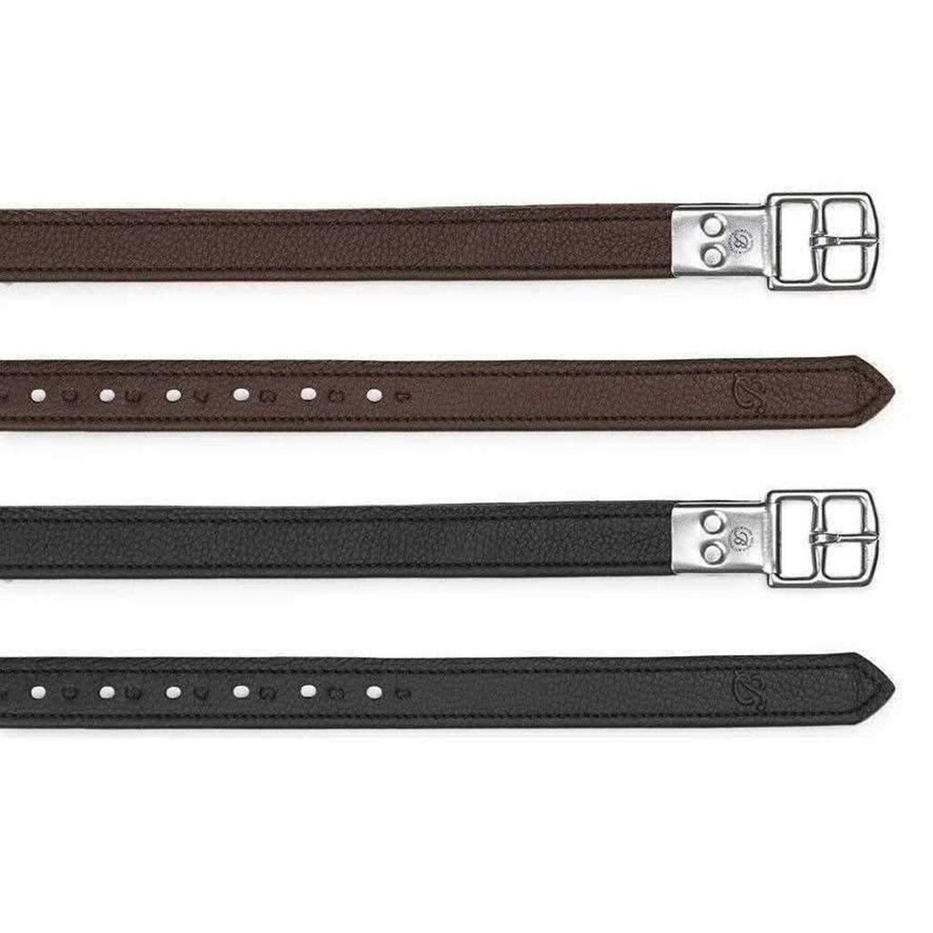 Bates Luxe Stirrup Leathers - Brown