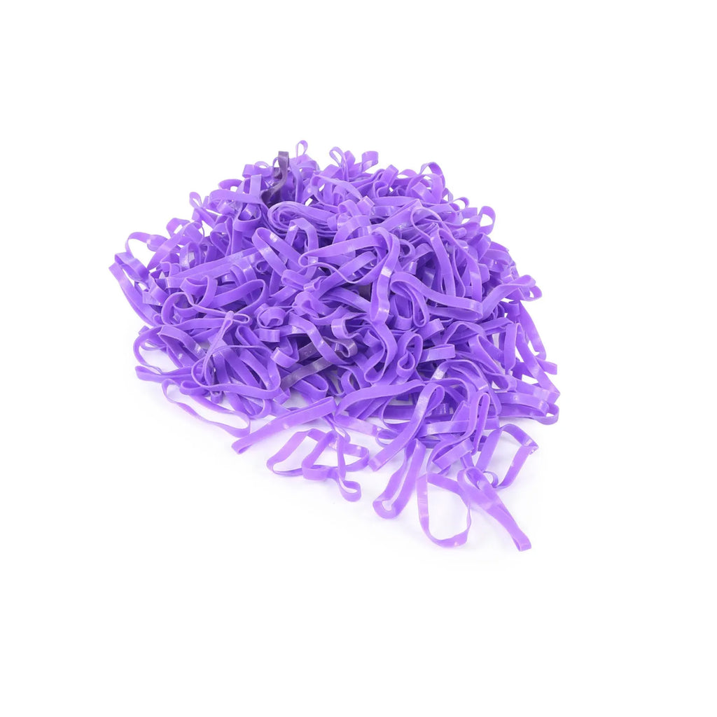 Shires Silicone Plaiting Bands - Purple
