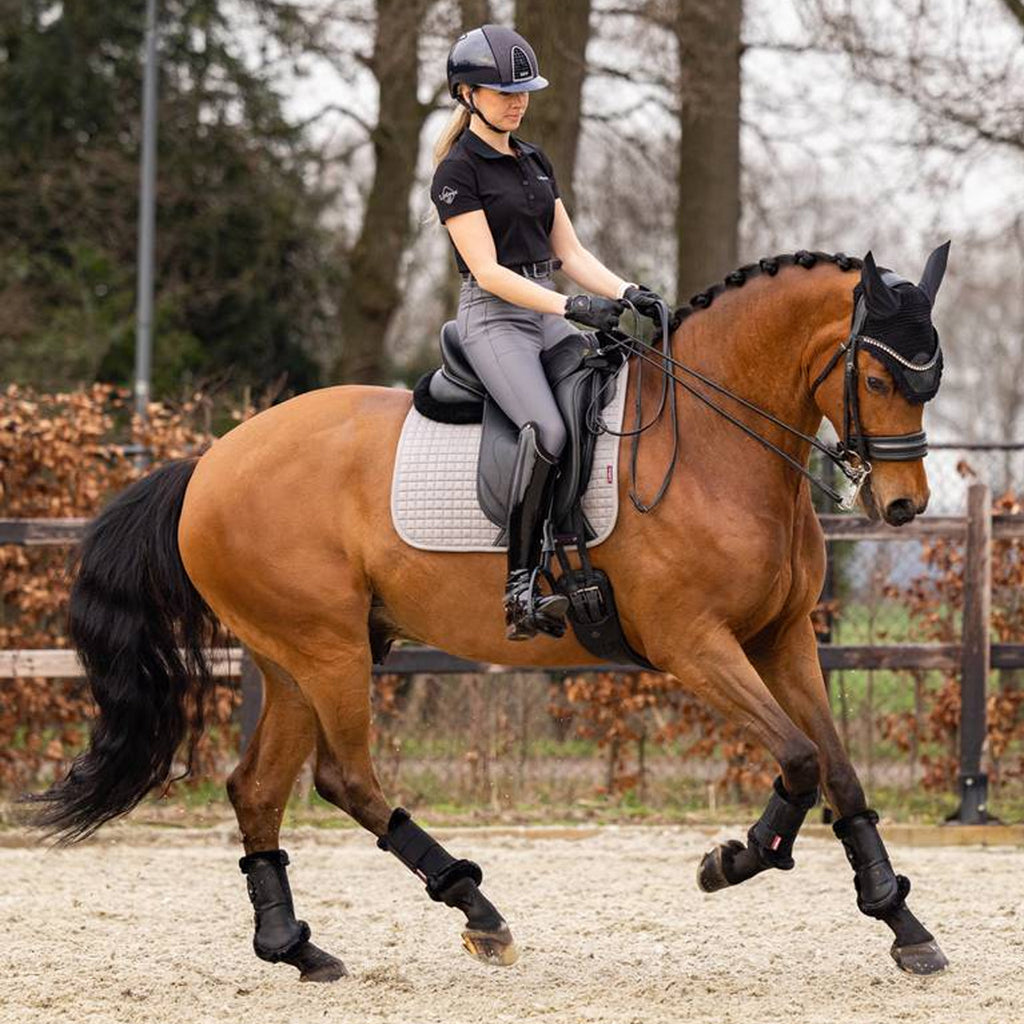 LeMieux Cotton Dressage Square - Grey