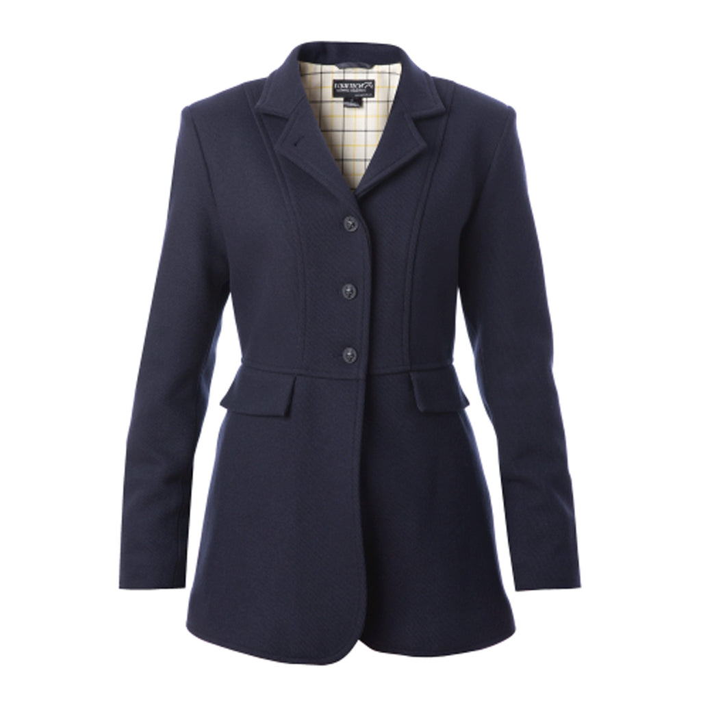 Equetech Ladies Hunt Wool Coat - Navy