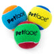 Petface Squeaky Tennis Ball - 3 Pack