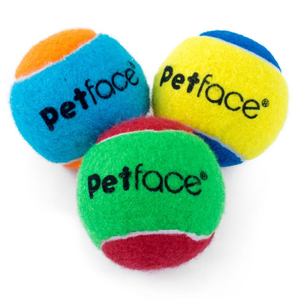 Petface Squeaky Tennis Ball - 3 Pack