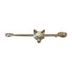 Equetech Foxhead Traditional Stock Pin - Gold