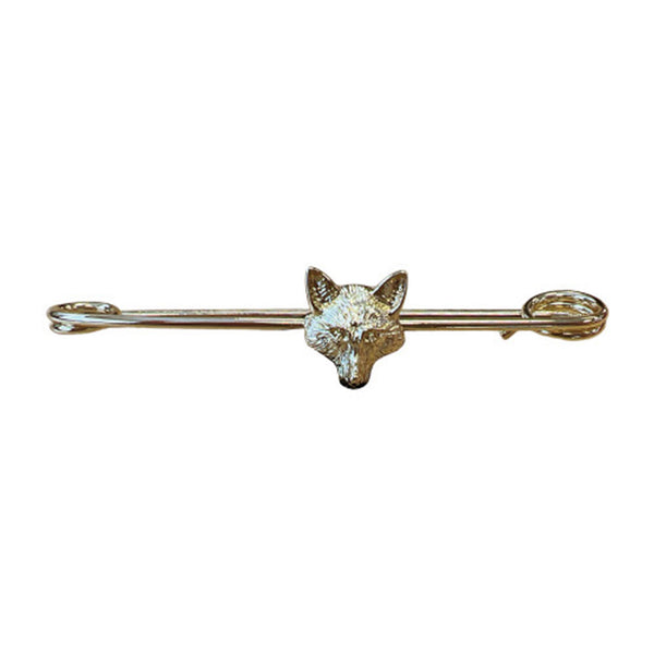 Equetech Foxhead Traditional Stock Pin - Gold