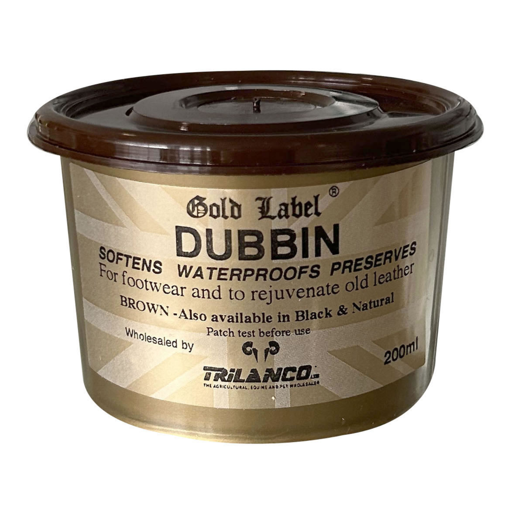 Gold Label Dubbin - 200ml Brown