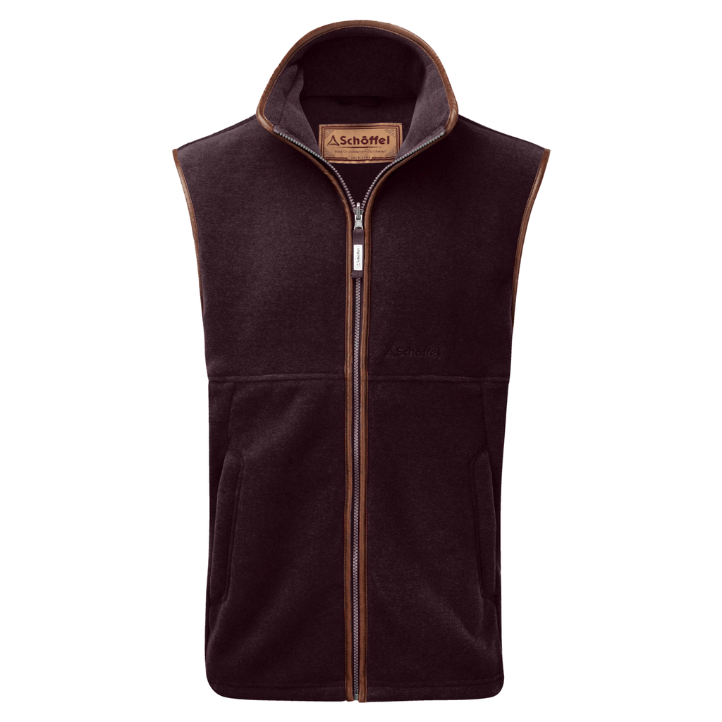 Schoffel Mens Oakham Fleece Gilet - Port