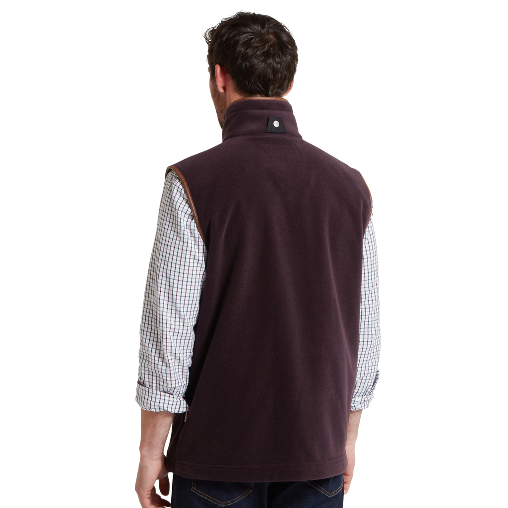 Schoffel Mens Oakham Fleece Gilet - Port
