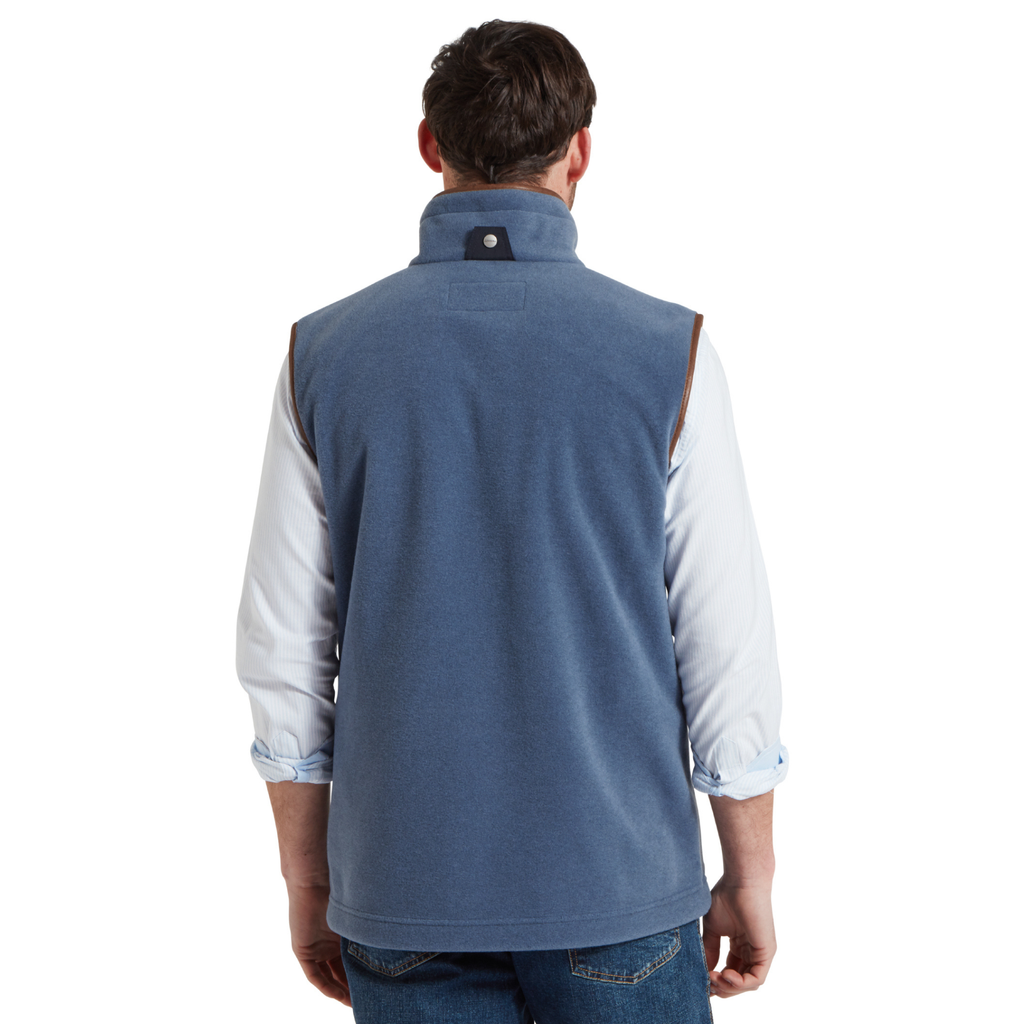 Schoffel Mens Oakham Fleece Gilet - Storm Blue