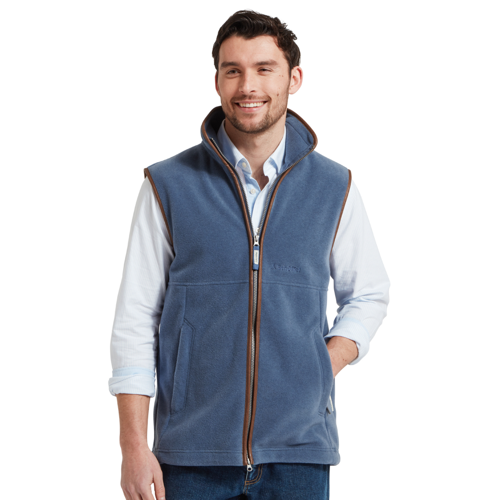 Schoffel Mens Oakham Fleece Gilet - Storm Blue