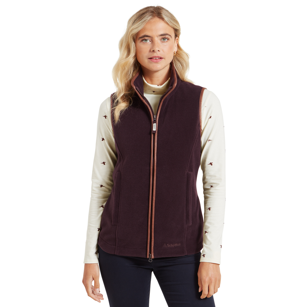 Schoffel Ladies Lydon II Fleece Gilet - Port