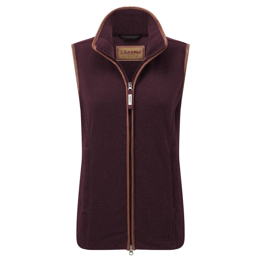 Schoffel Ladies Lydon II Fleece Gilet - Port