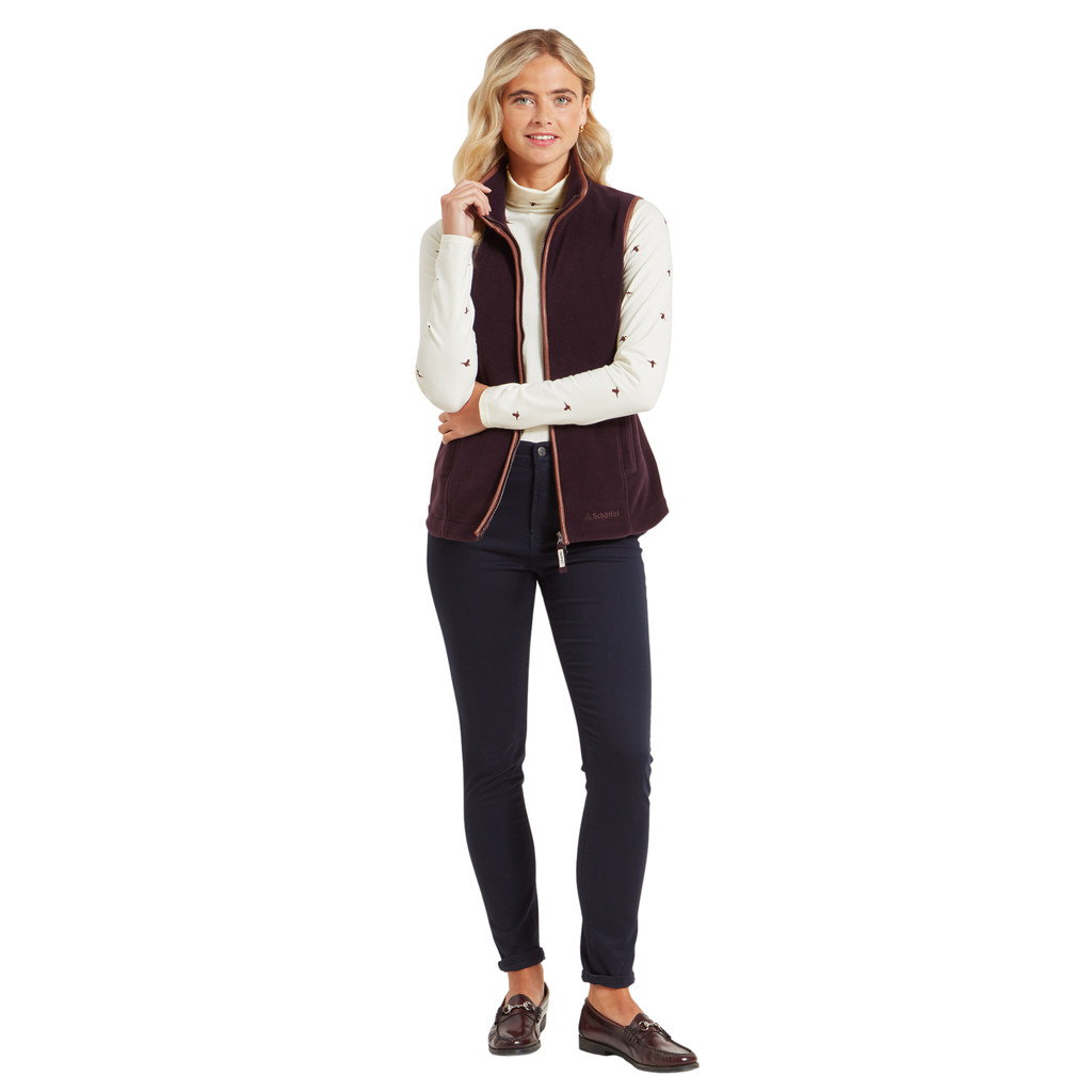 Schoffel Ladies Lydon II Fleece Gilet - Port