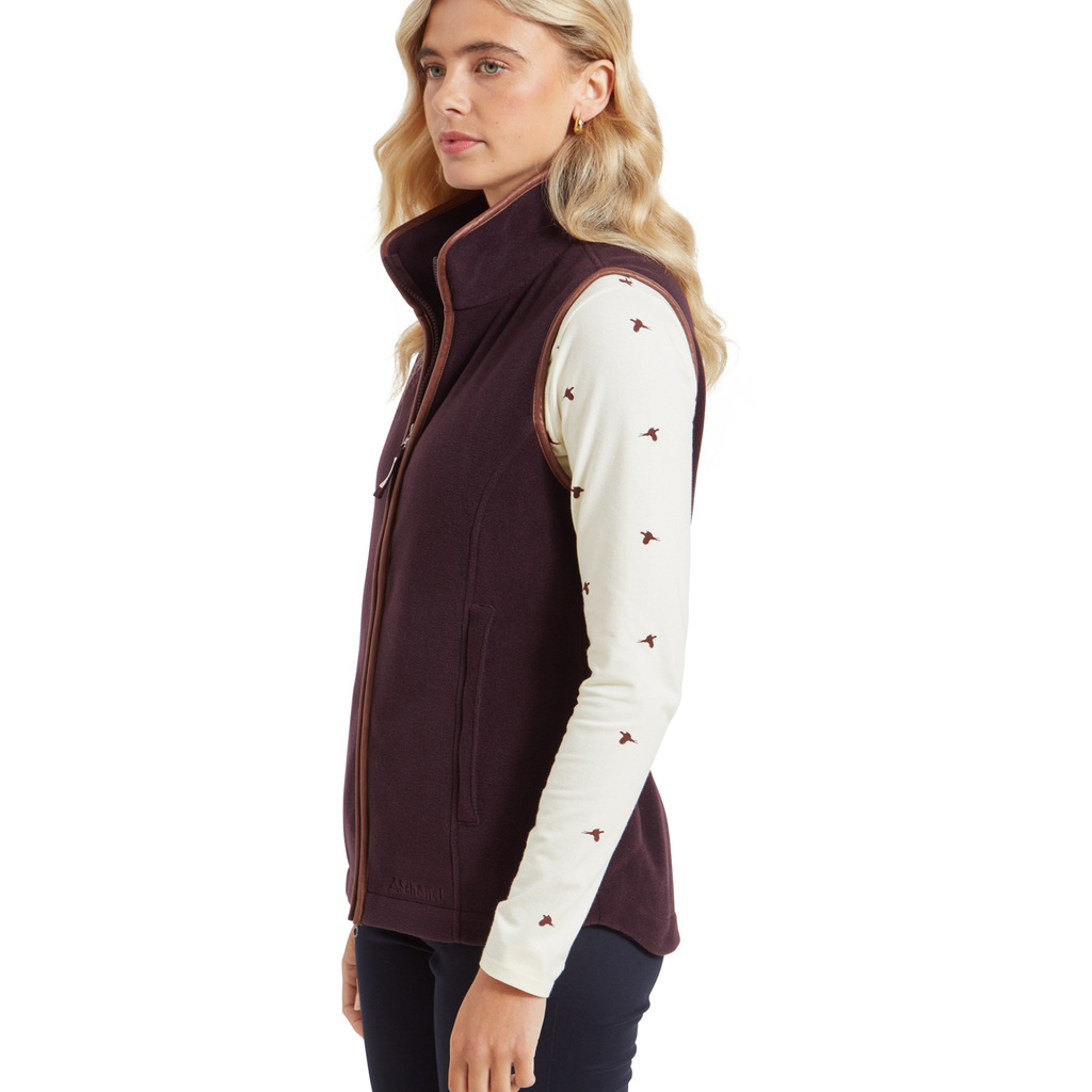 Schoffel Ladies Lydon II Fleece Gilet - Port