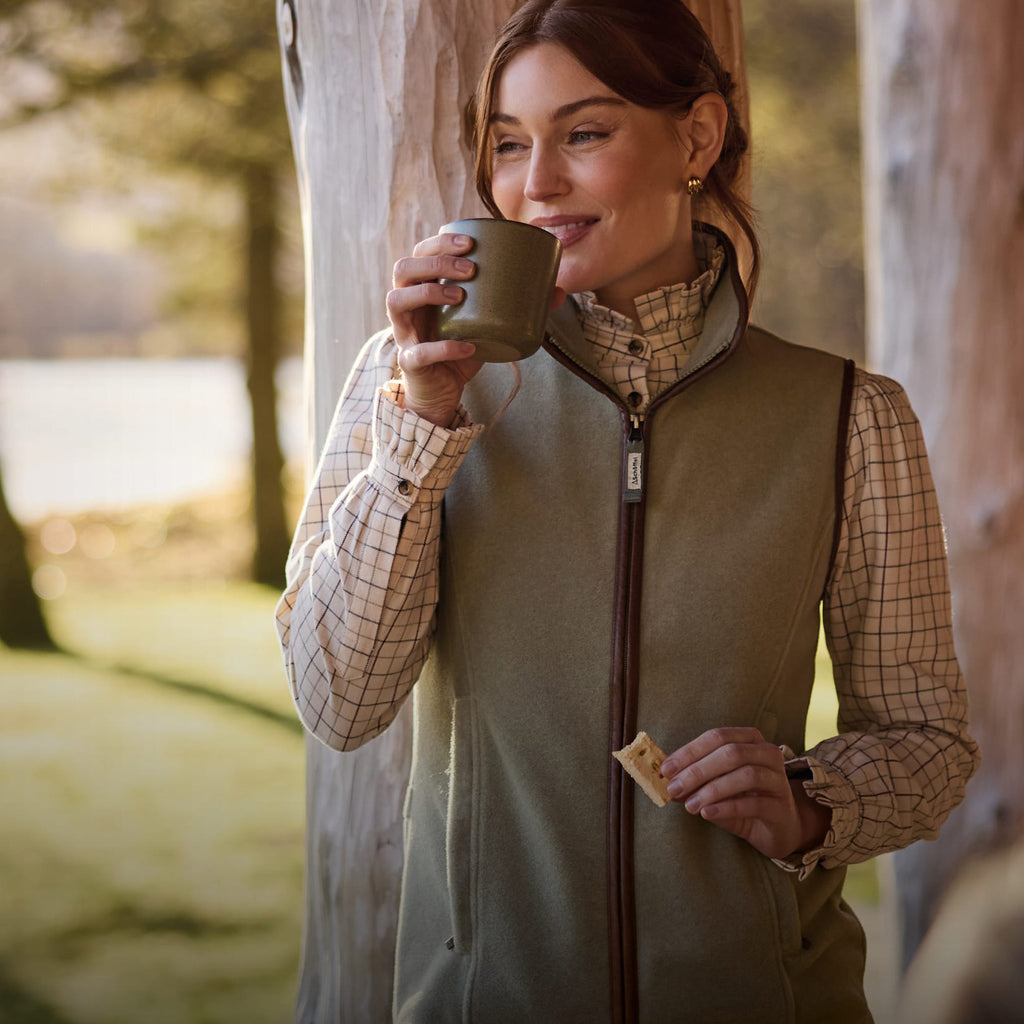 Schoffel Ladies Lyndon II Fleece Gilet - Sage Green
