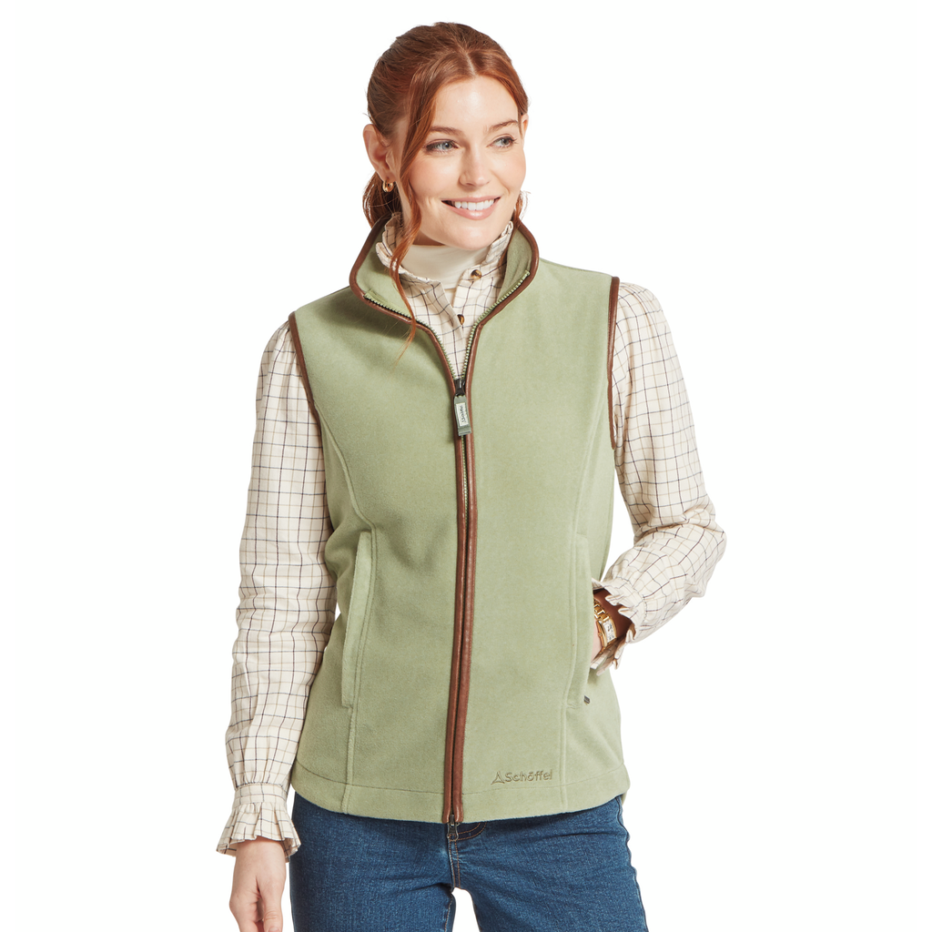 Schoffel Ladies Lyndon II Fleece Gilet - Sage Green