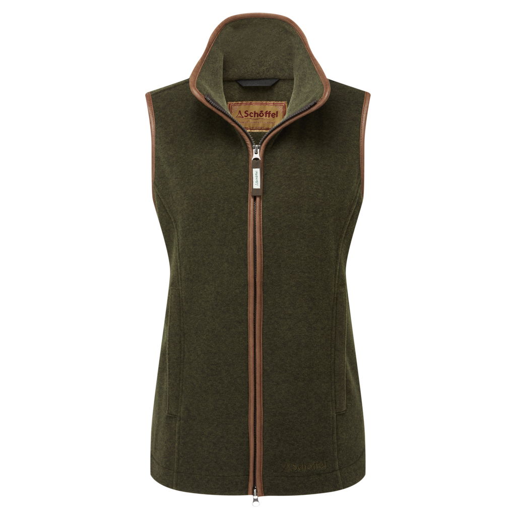Schoffel Ladies Lyndon Fleece Gilet - Dark Olive
