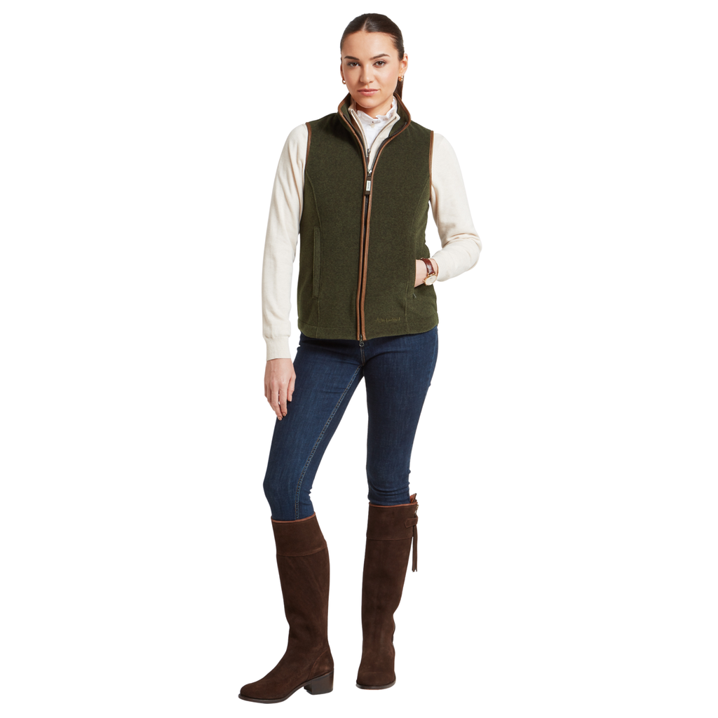 Schoffel Ladies Lyndon Fleece Gilet - Dark Olive