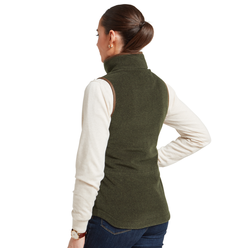 Schoffel Ladies Lyndon Fleece Gilet - Dark Olive
