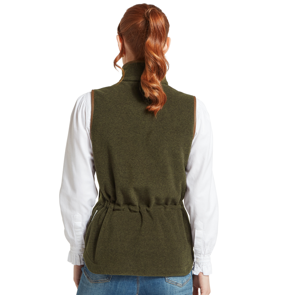 Schoffel Ladies Lyndon Fleece Gilet - Dark Olive