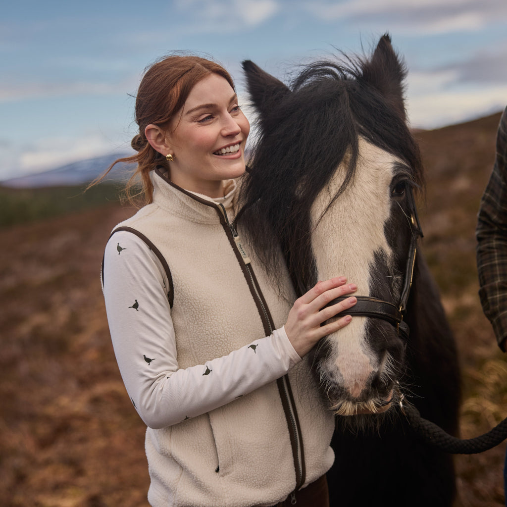 Schoffel Ladies Malham Top - Dark Khaki Green Pheasant