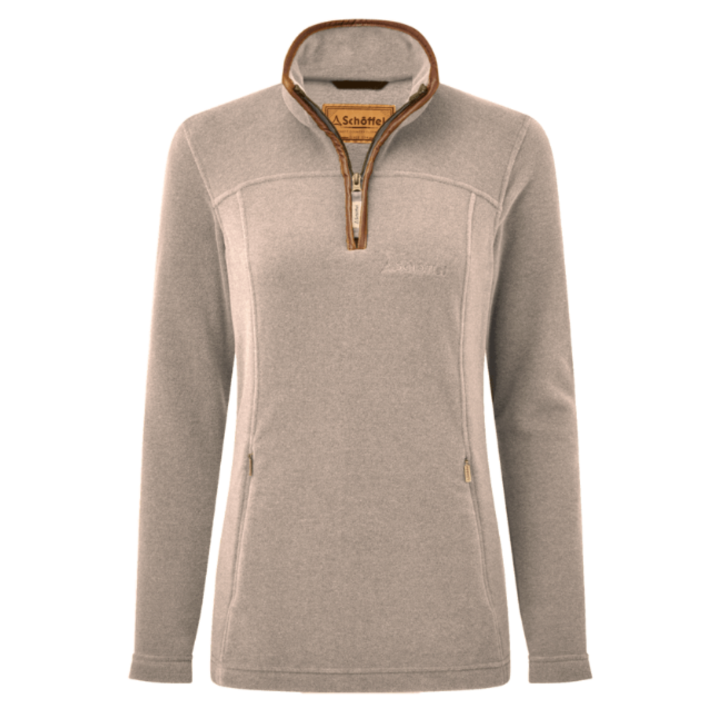 Schoffel Ladies Tilton II 1/4 Zip Fleece - Mushroom
