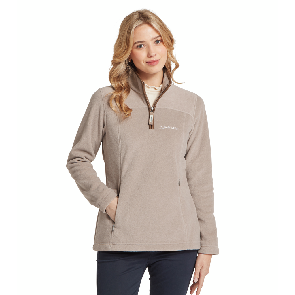 Schoffel Ladies Tilton II 1/4 Zip Fleece - Mushroom