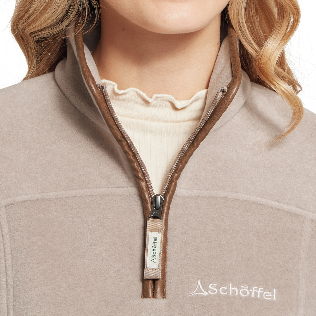 Schoffel Ladies Tilton II 1/4 Zip Fleece - Mushroom