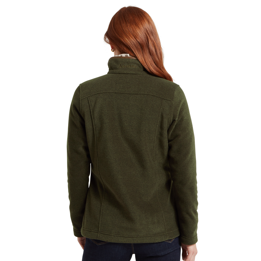 Schoffel Ladies Tilton 1/4 Zip Fleece - Dark Olive