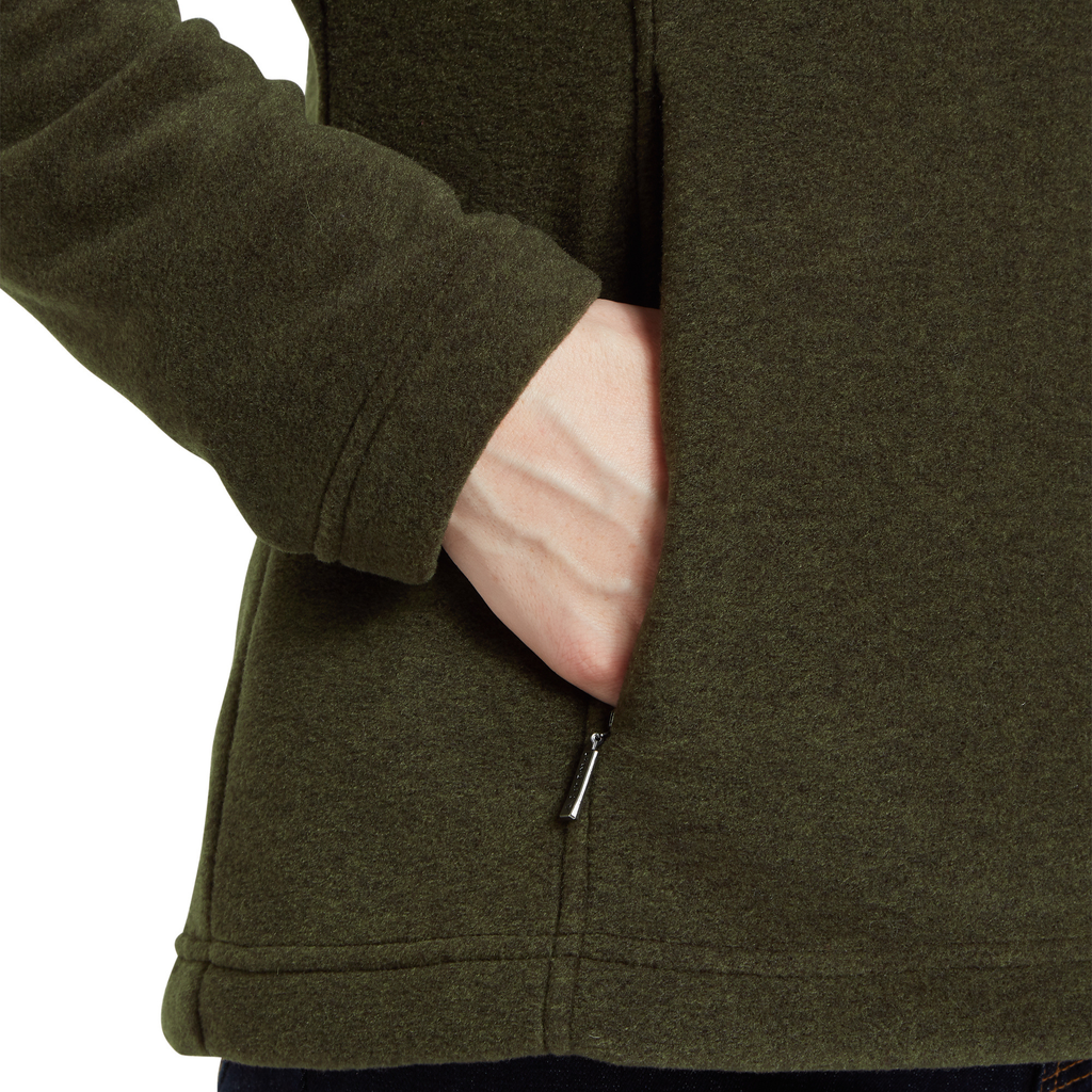 Schoffel Ladies Tilton 1/4 Zip Fleece - Dark Olive