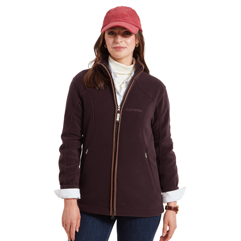 Schoffel Ladies Burley II Fleece Jacket  - Port