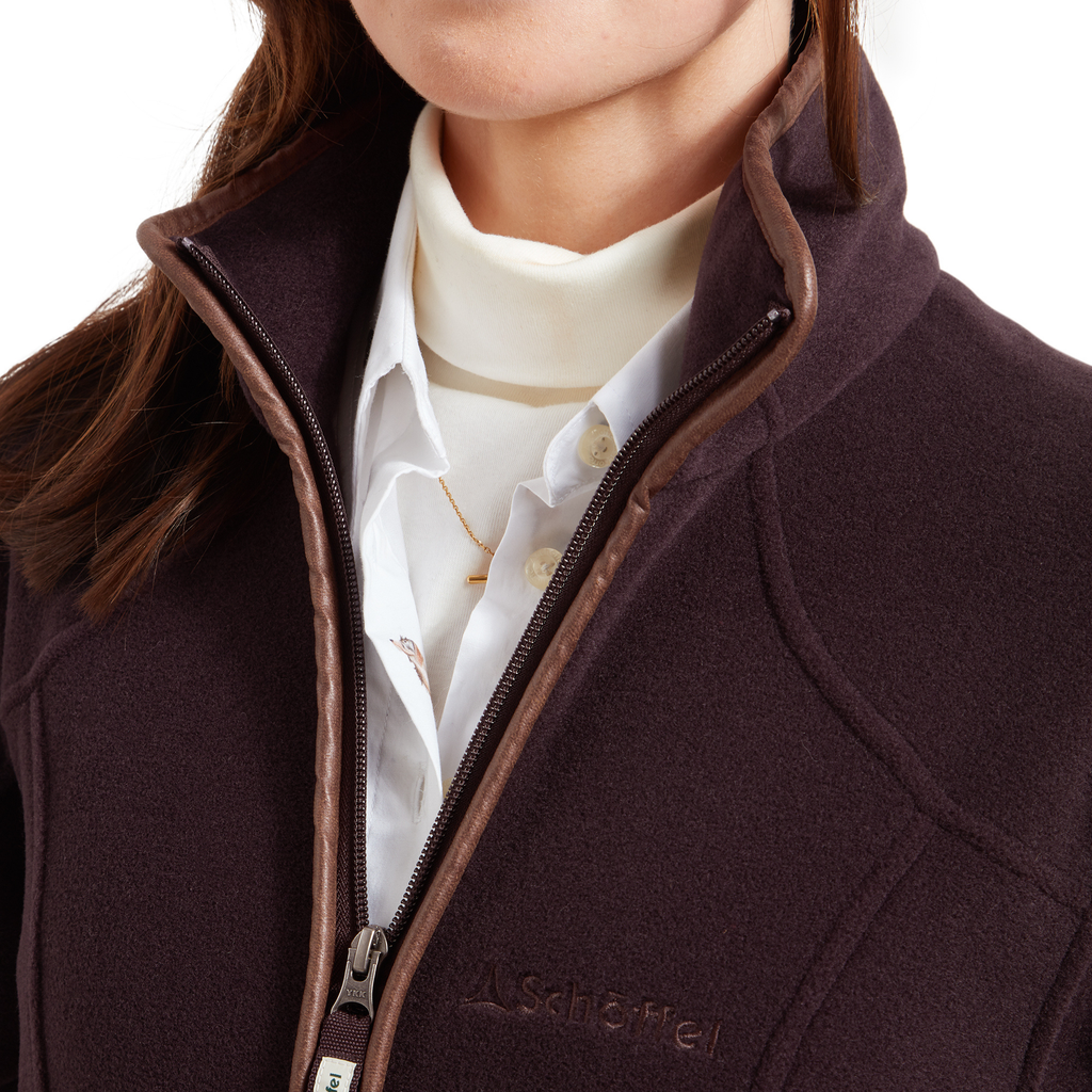 Schoffel Ladies Burley II Fleece Jacket  - Port