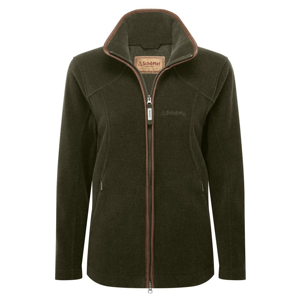 Schoffel Ladies Burley Fleece Jacket - Dark Olive