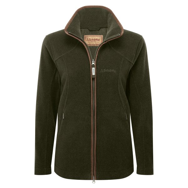 Schoffel Ladies Burley Fleece Jacket - Dark Olive