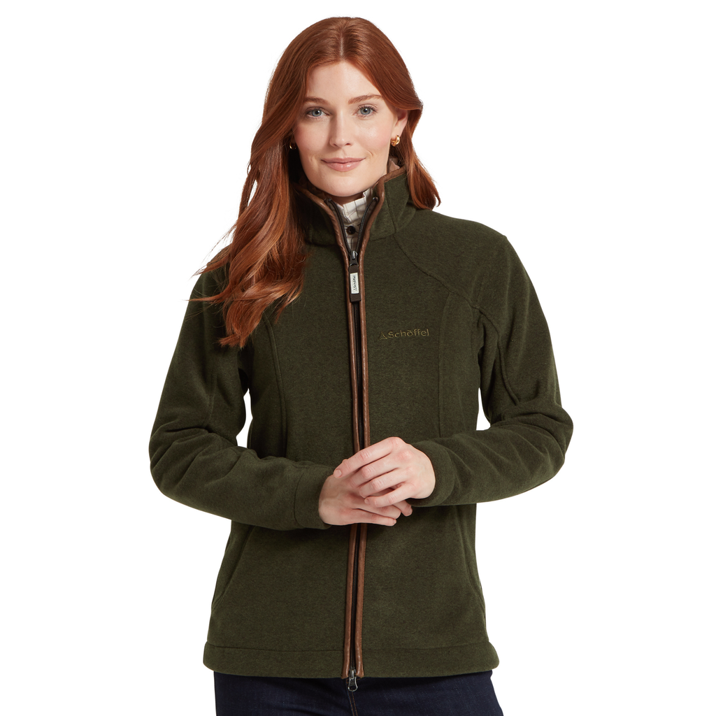 Schoffel Ladies Burley Fleece Jacket - Dark Olive