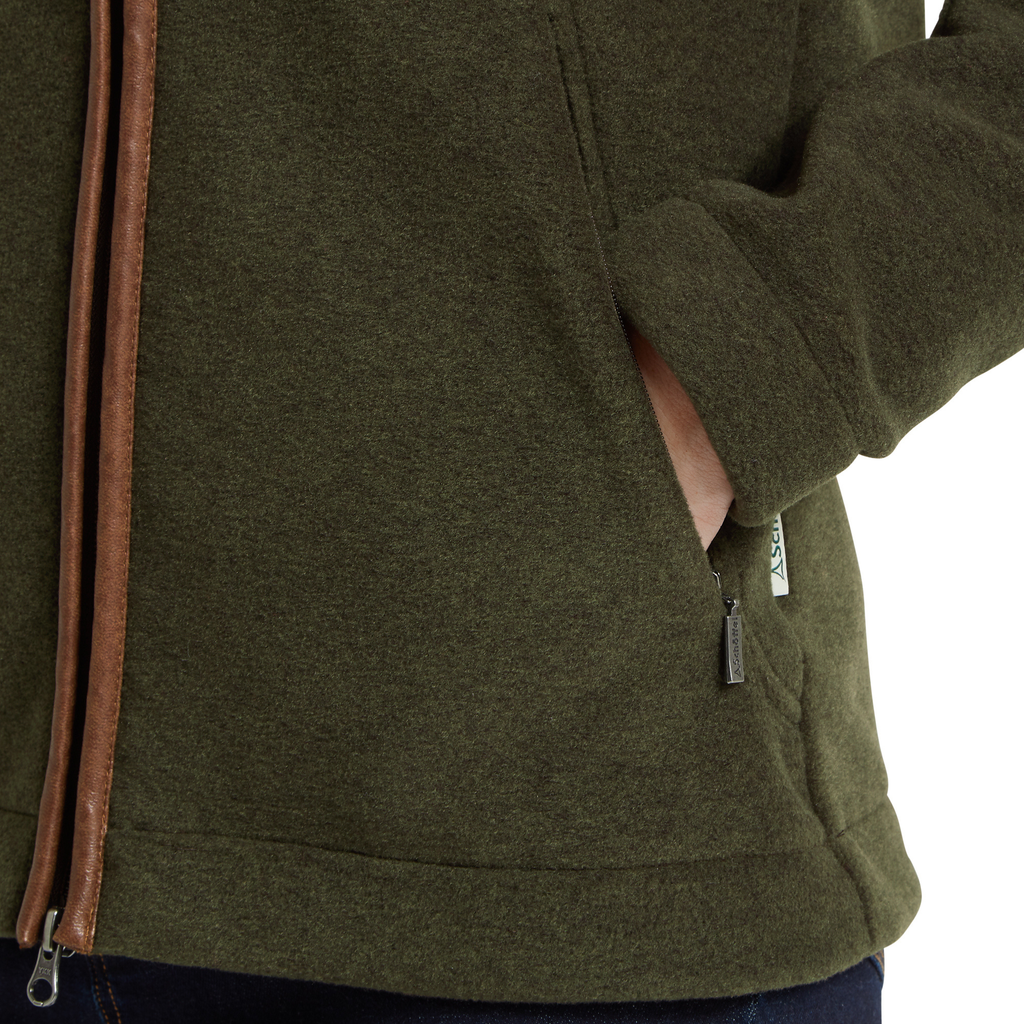 Schoffel Ladies Burley Fleece Jacket - Dark Olive
