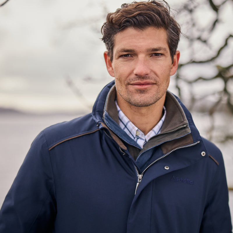 Schoffel Mens Whitton Waterproof Coat - Navy