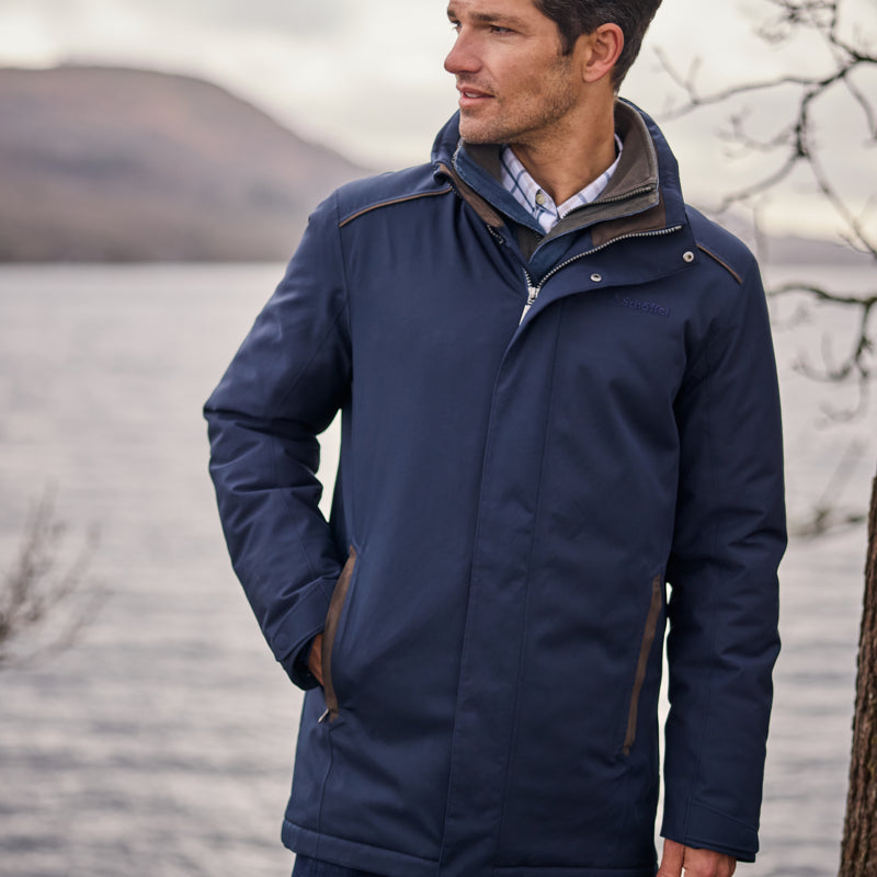 Schoffel Mens Whitton Waterproof Coat - Navy