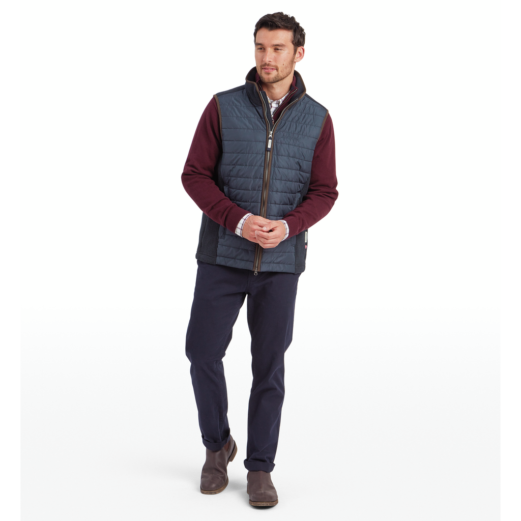 Schoffel Mens Oakham Hybrid Gilet - Petrol Blue