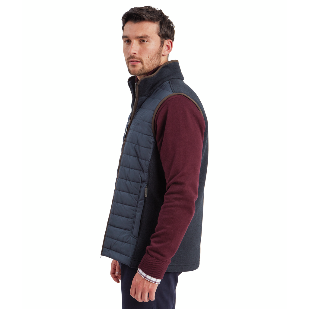Schoffel Mens Oakham Hybrid Gilet - Petrol Blue