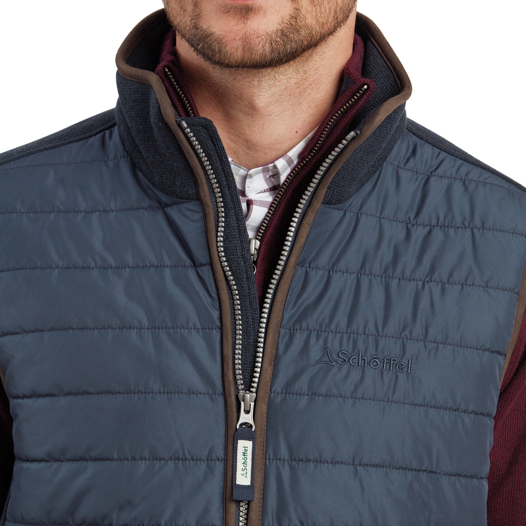 Schoffel Mens Oakham Hybrid Gilet - Petrol Blue