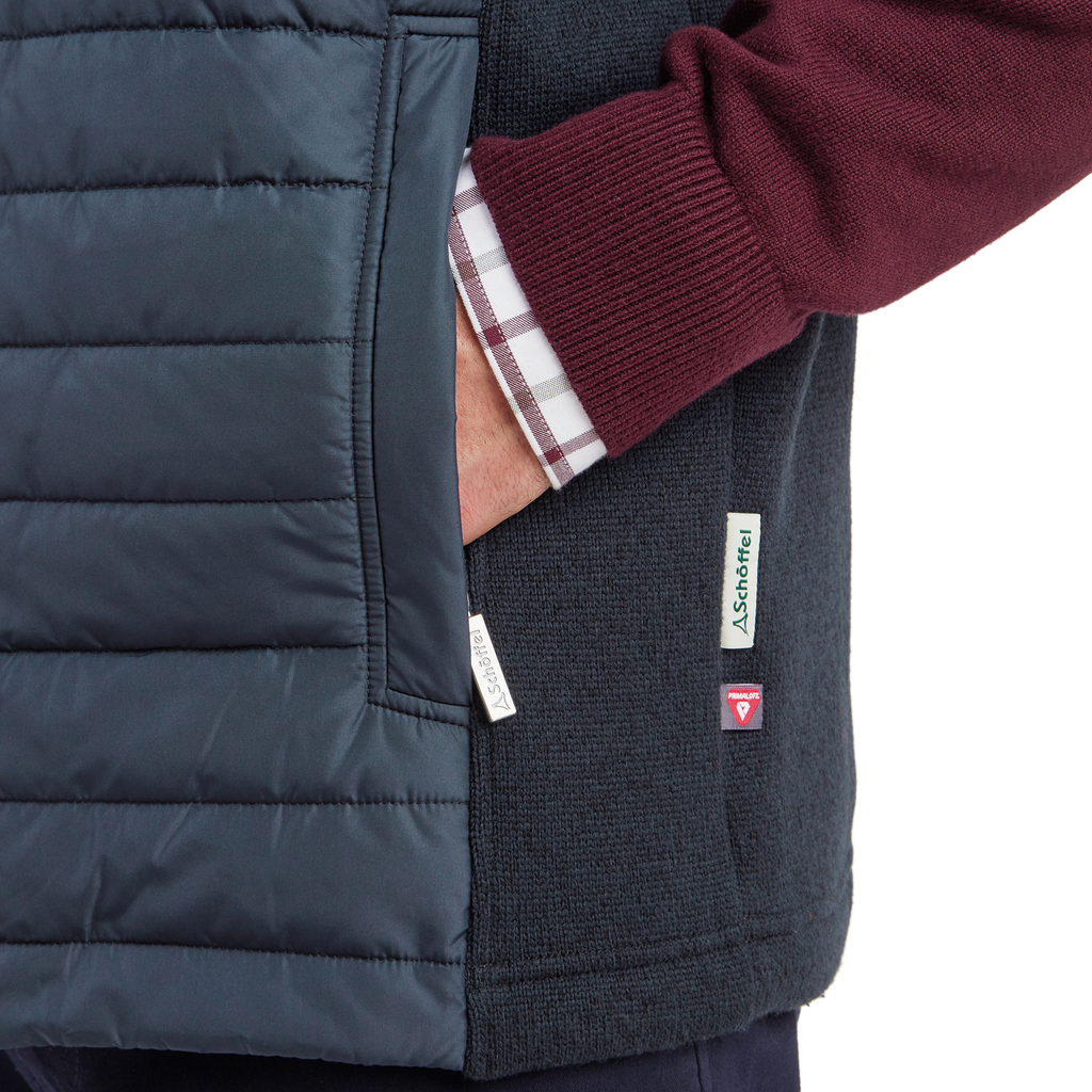 Schoffel Mens Oakham Hybrid Gilet - Petrol Blue