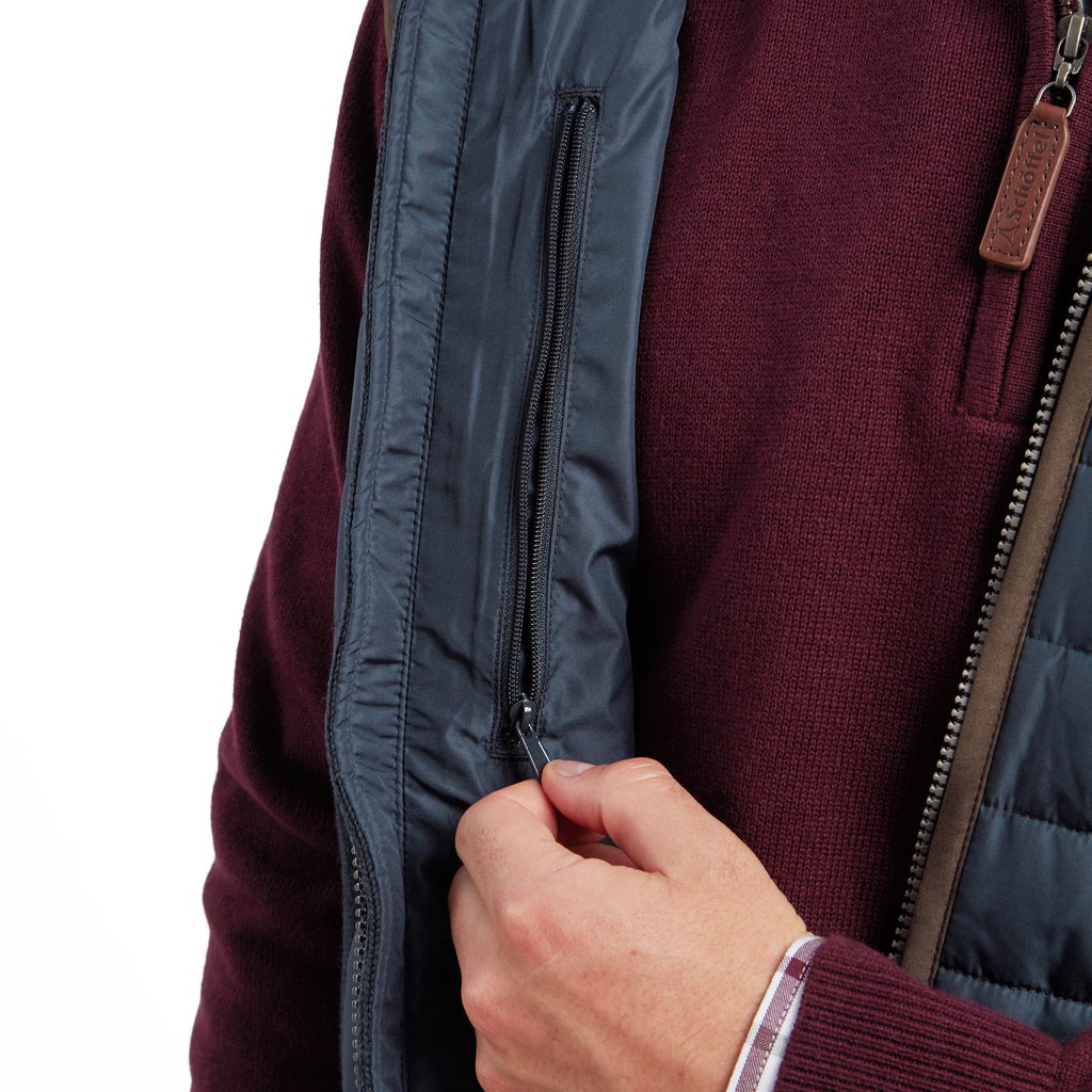 Schoffel Mens Oakham Hybrid Gilet - Petrol Blue