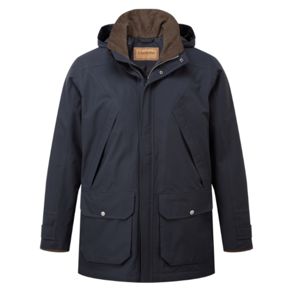 Schoffel Mens Barrow Country Coat - Carbon Navy