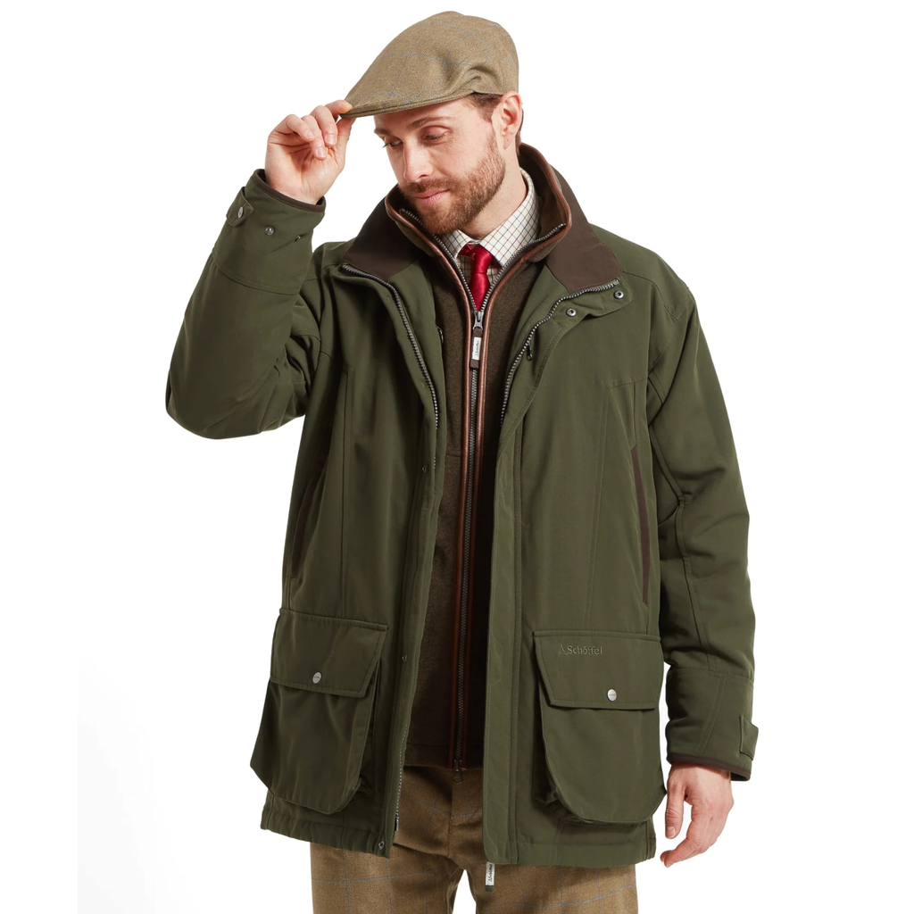 Schoffel Mens Ptarmigan Classic Coat - Hunter Green