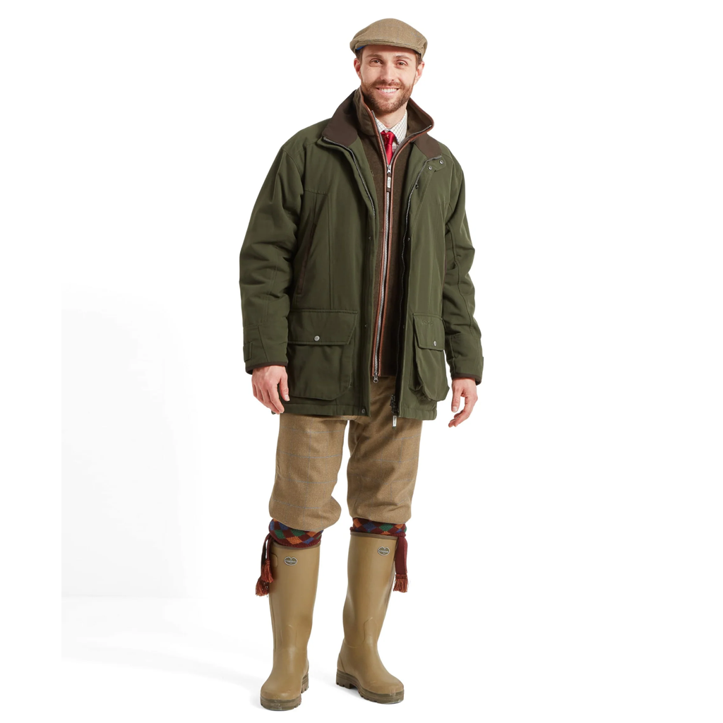 Schoffel Mens Ptarmigan Classic Coat - Hunter Green
