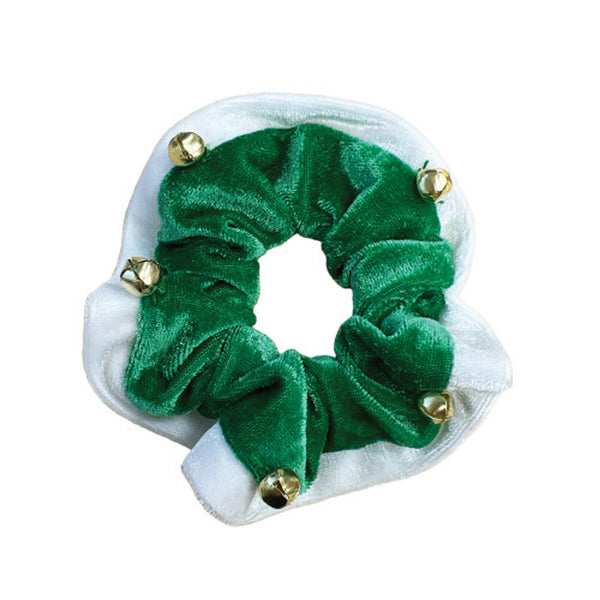 Equetech Sleigh Bells Hair Scrunchie - Green