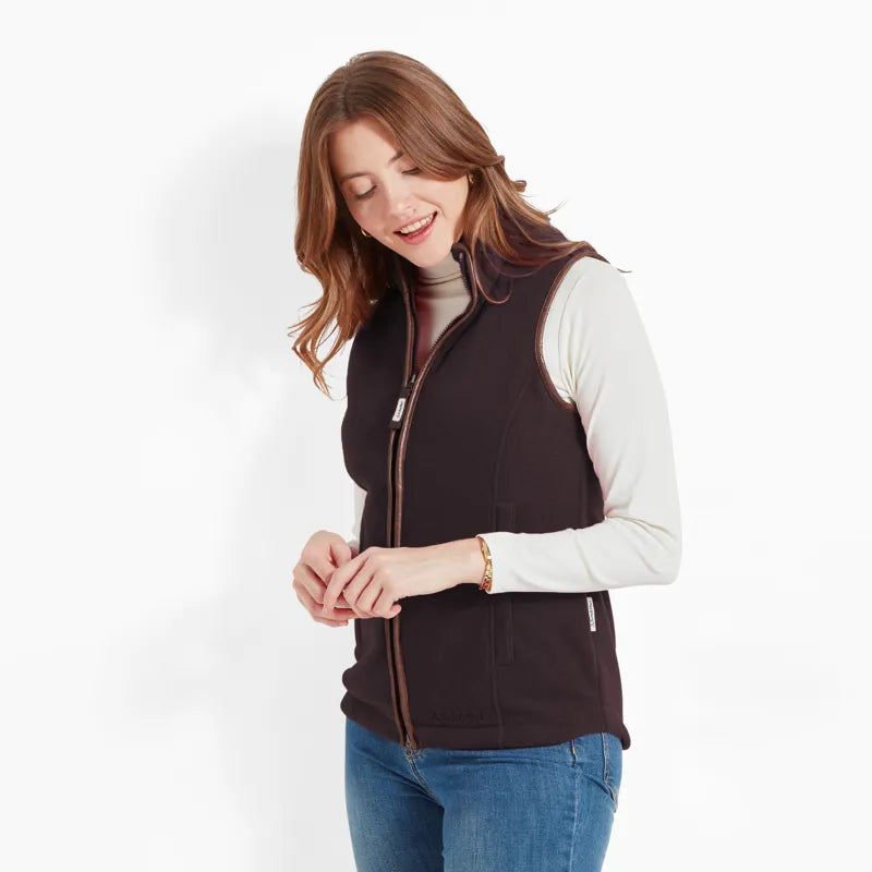 Schoffel Ladies Lydon II Fleece Gilet - Port