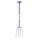 Red Gorilla 4-Prong T-Handle Manure Fork - Purple