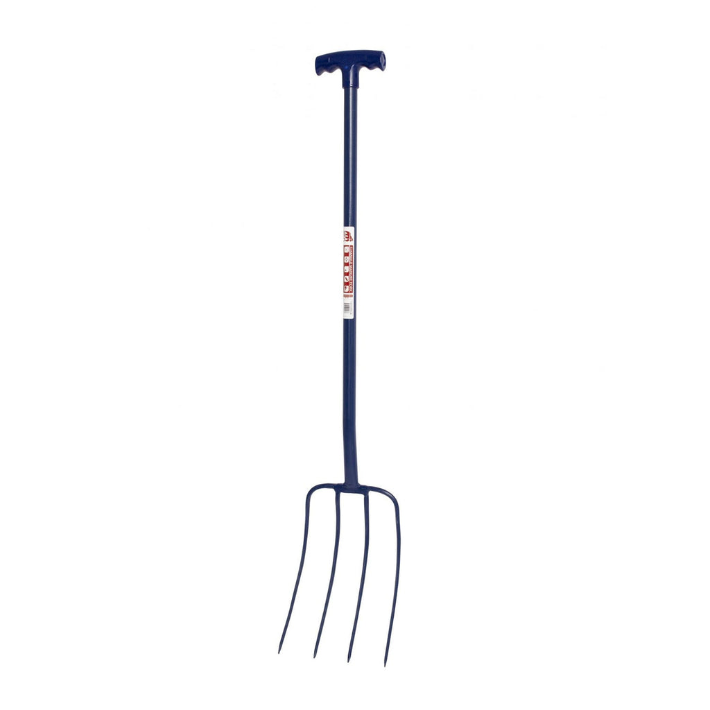 Red Gorilla 4-Prong T-Handle Manure Fork - Red